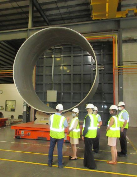 Courtesy. The Port Manatee Air Products facility has some 300 employees.