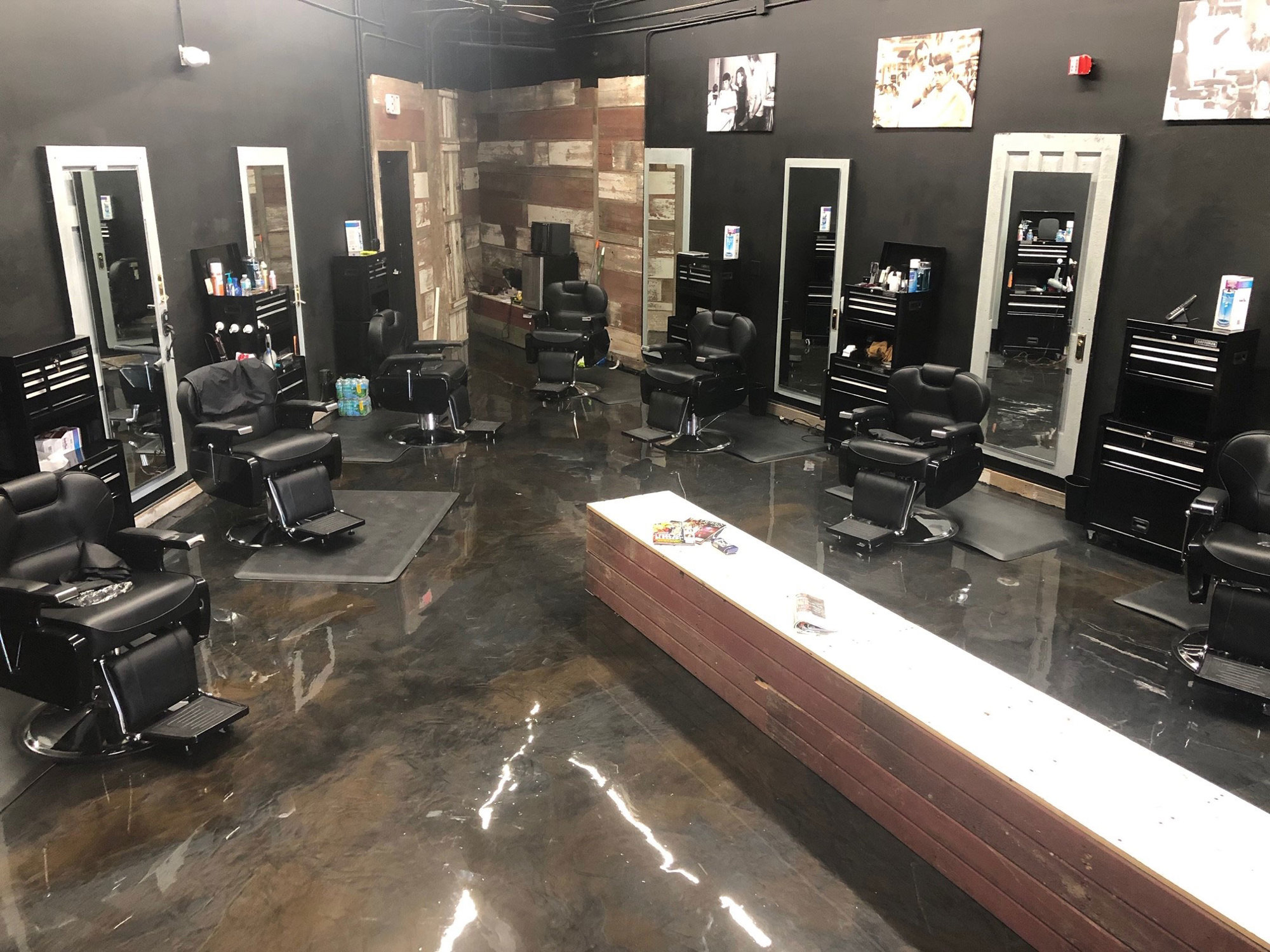 Courtesy. Sean Casey opened the first TwinCutZ in Fort Myers in 2010. This is the interior of the Naples location.