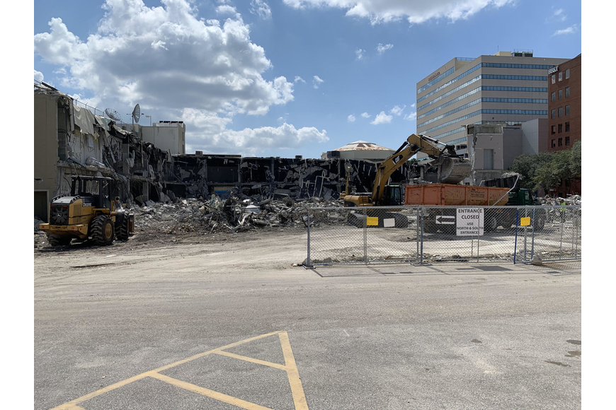 File. Greenwich, Conn.-based Belpointe REIT Inc., recently began demolition work on the first portion of Main Plaza, slated to become apartments.
