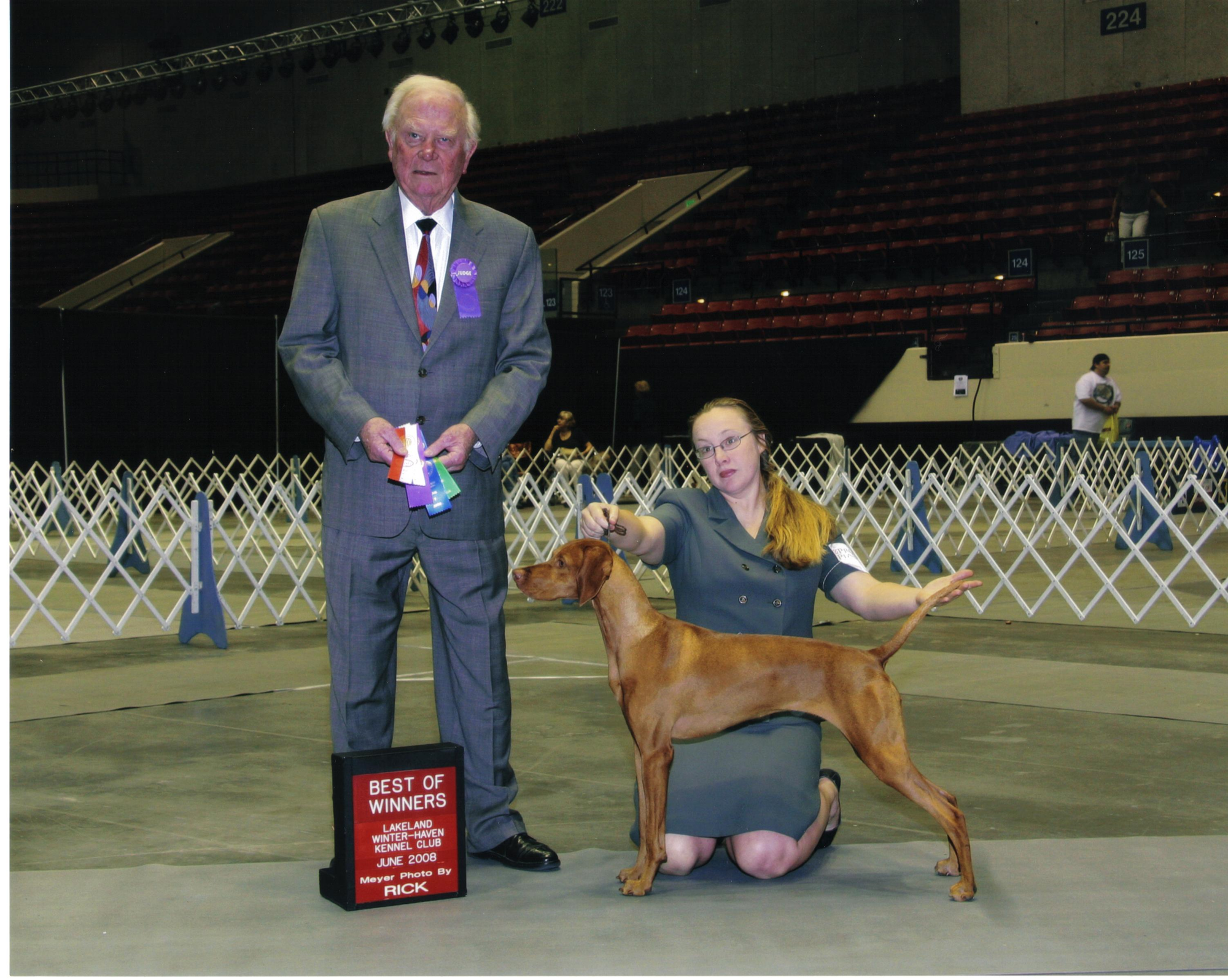 Courtesy. Jennifer Fowler-Hermes used to handle her dogs in the show ring, including showing at Westminster.
