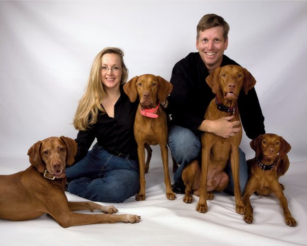 Courtesy. Jennifer Fowler-Hermes breeds, trains and shows competitive hunting Vizslas with her husband, Paul Hermes. They have had four American Kennel Club Dual Champion Vizslas. 