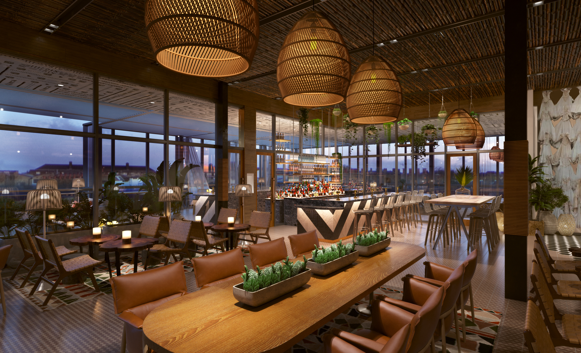 Courtesy. Sal Y Mar, the new rooftop bar on top of the forthcoming Aloft and Element Hotel in Midtown Tampa, is prepping for a January 2021 opening.
