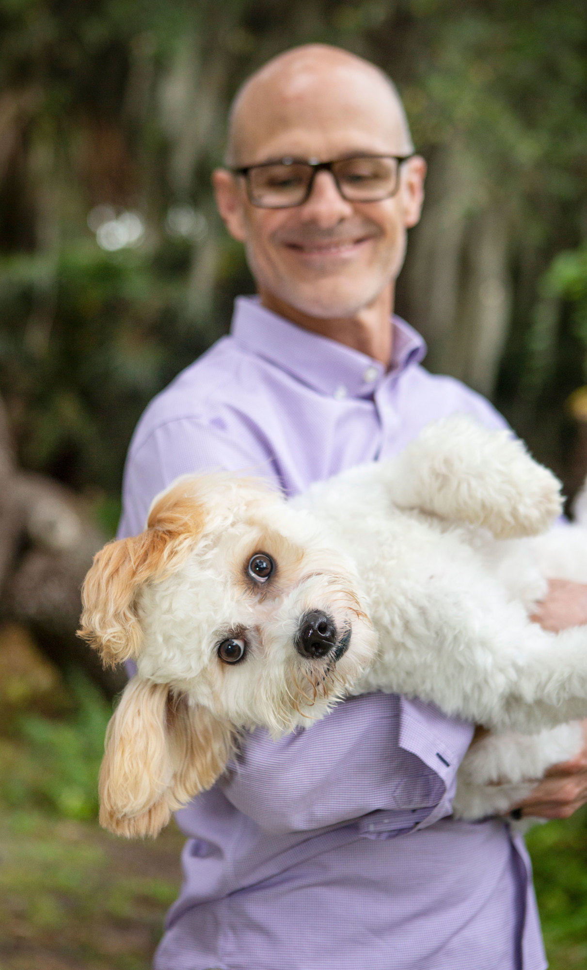 Courtesy. Leo&Lucky's CEO Patrick McGinnis, with rescue pup Riptide, has a dozen years of experience in the industry.