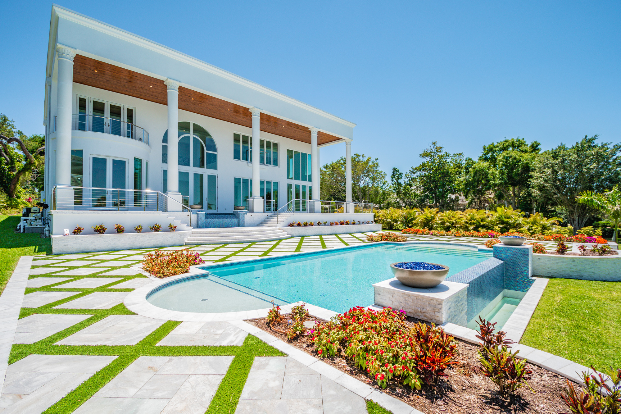 Courtesy. The property at 110 Harbor View Lane in Belleair Bluffs is listed for $4.59 million by The Thorn Collection of Coldwell Banker Realty.