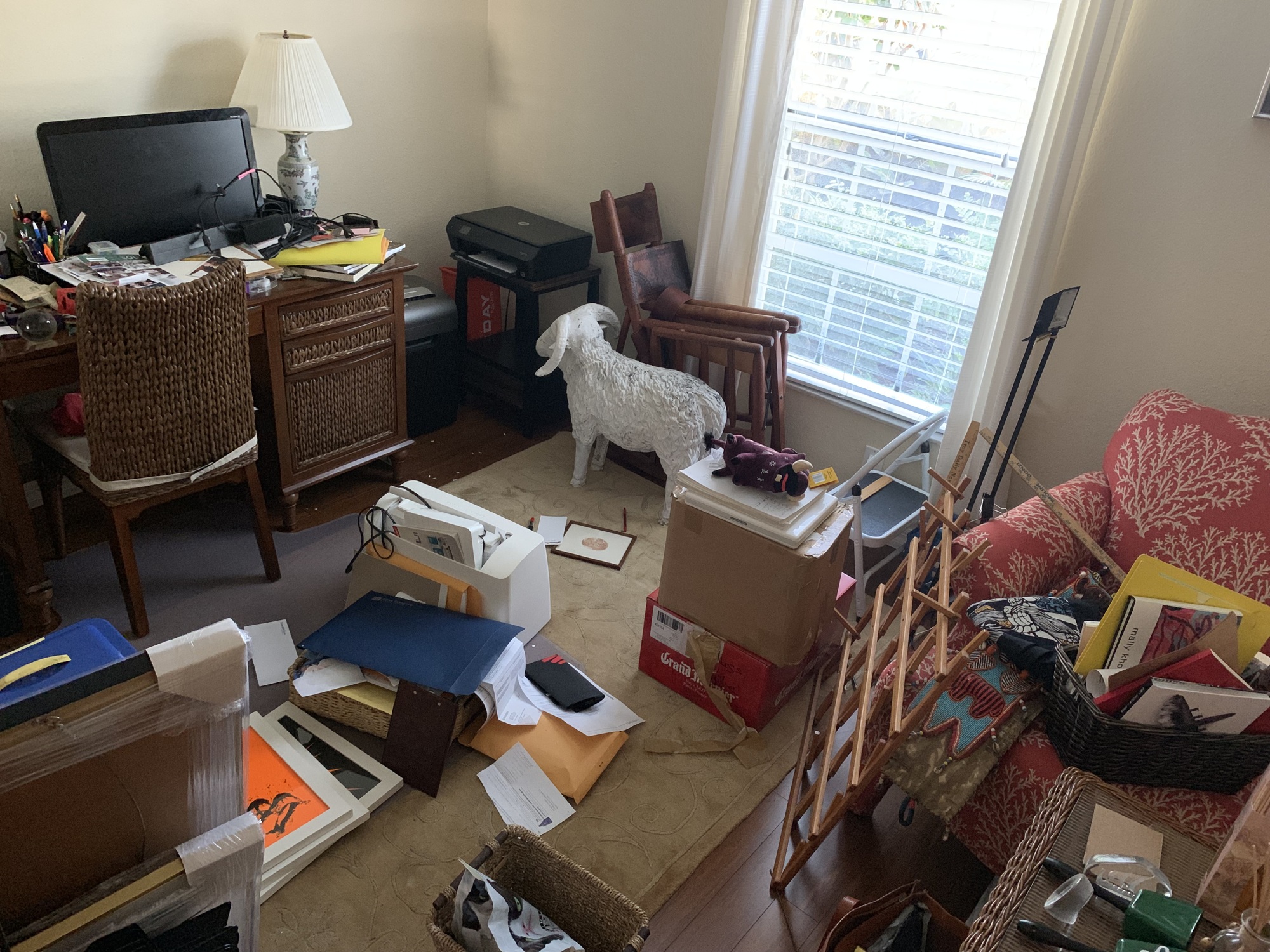 Courtesy. Marla Ottenstein, owner of Professional Organizer Florida, who brands herself as Naples’ Premier Professional Organizer, helped one client get an office-den in order after a move. (See 