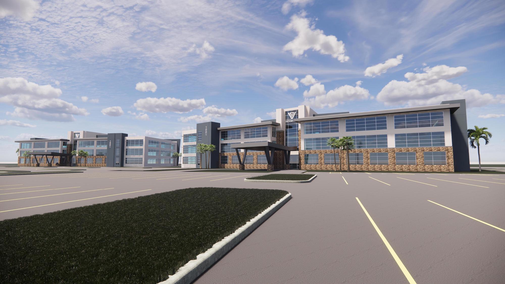 COURTESY RENDERING — Blue Waters Development's Victory Park project is expected to contain two medical office buildings totaling 110,000 square feet.