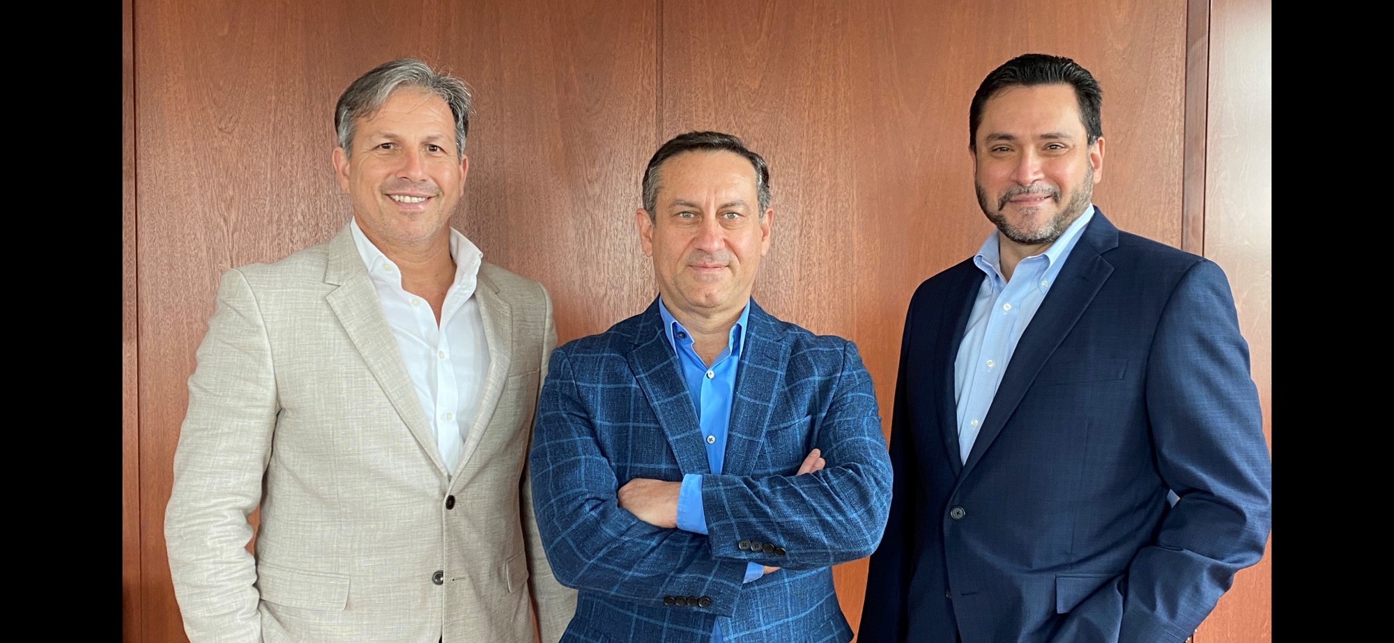 Courtesy. RAM Capital Management partners, from left, Andre Nunes, Rogerio De Laurenzi and Manuel Borrajo. They own two assisted living facilities under the Green Village brand, one in Naples and one in Venice.
