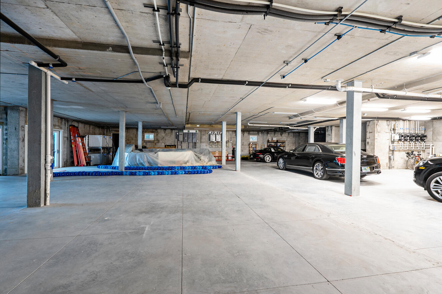 Courtesy. The listing at 1900 Casey Key Road includes a garage with room for at least 10 cars.