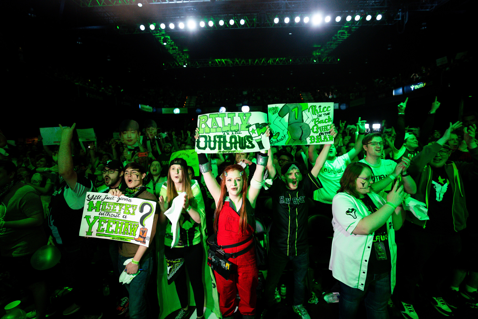 Courtesy. Outlaws fans at the Homestand event in Houston, held in February 2020.