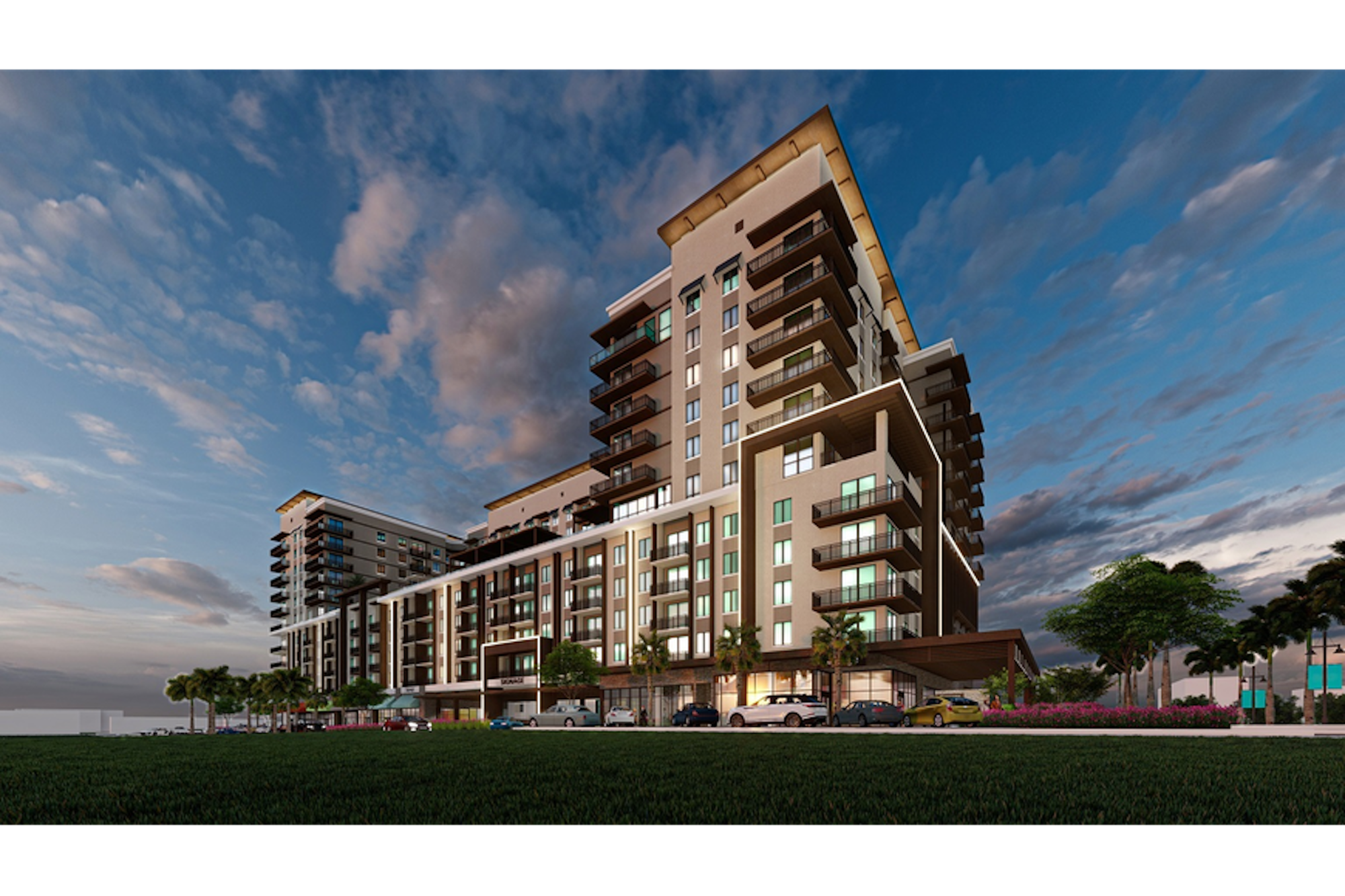 COURTESY RENDERING — Lennar Multifamily Communities announce plans last year to develop a 12-story apartment building within the Sarasota Quay site.