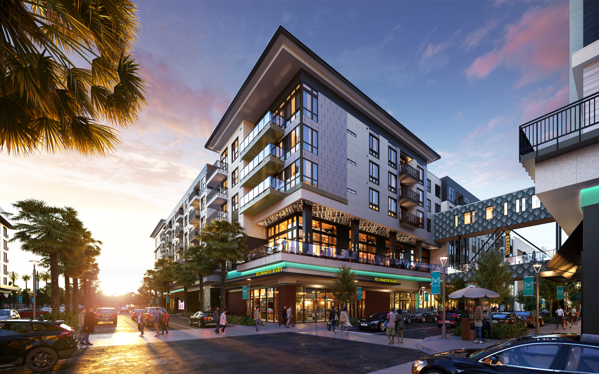 COURTESY RENDERING — Crescent Communities in nearing completion of Novel Midtown Tampa, a 390-unit apartment project within the Midtown Tampa complex.