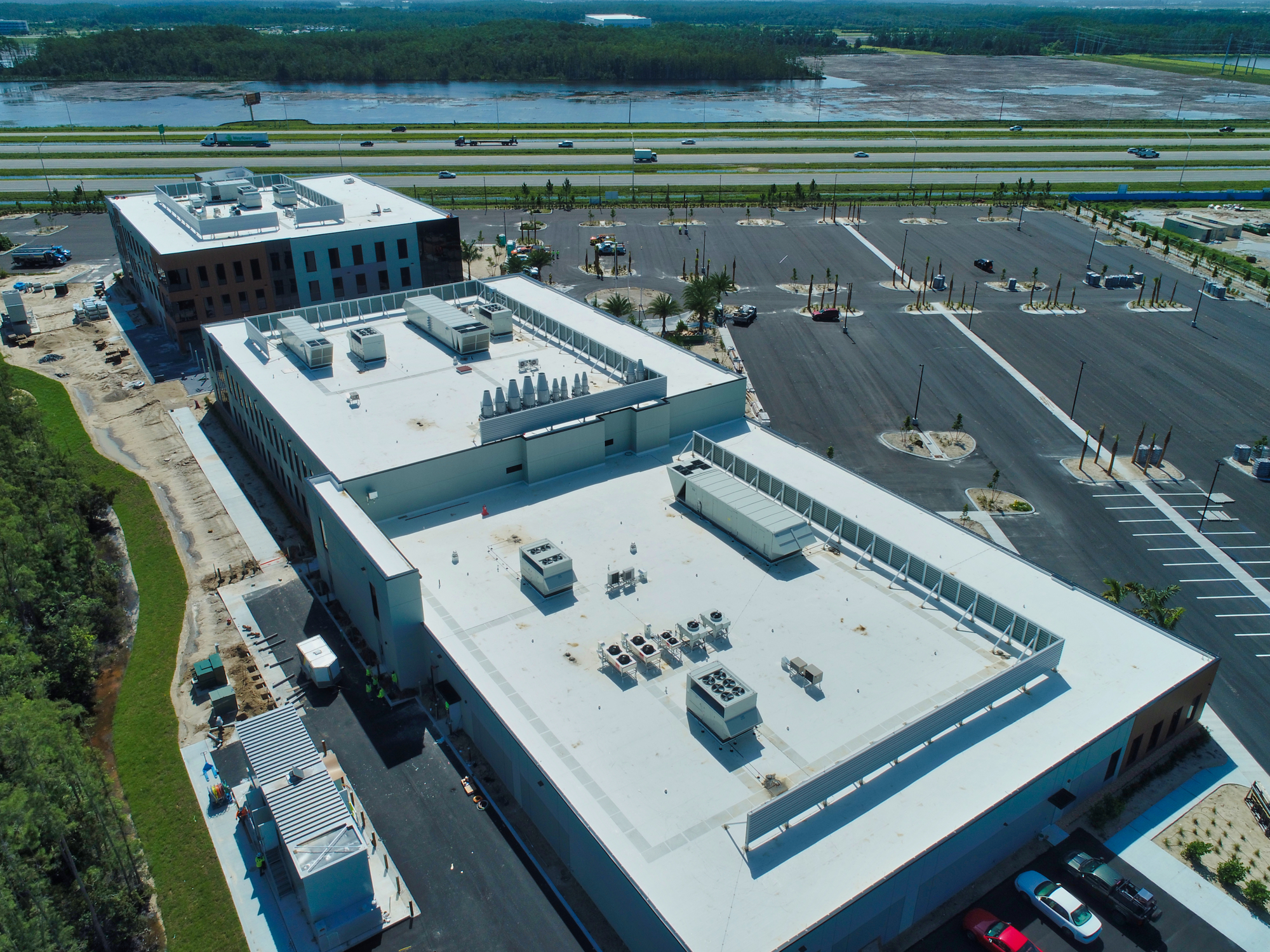 Courtesy. A drone shot of the NeoGenomics headquarters, taken in July.