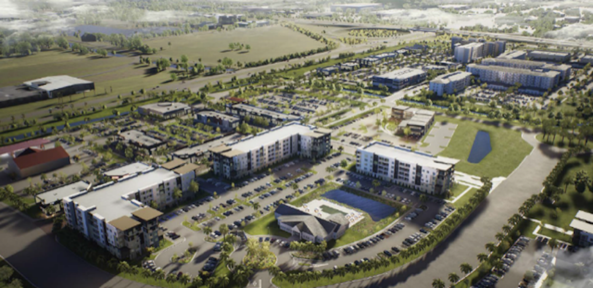 COURTESY RENDERING — Unicorp National Developments Inc. is constructing Sota 75, a 354-unit luxury apartment complex, near Lakewood Ranch with help from a Trez Capital $75.2 million loan.