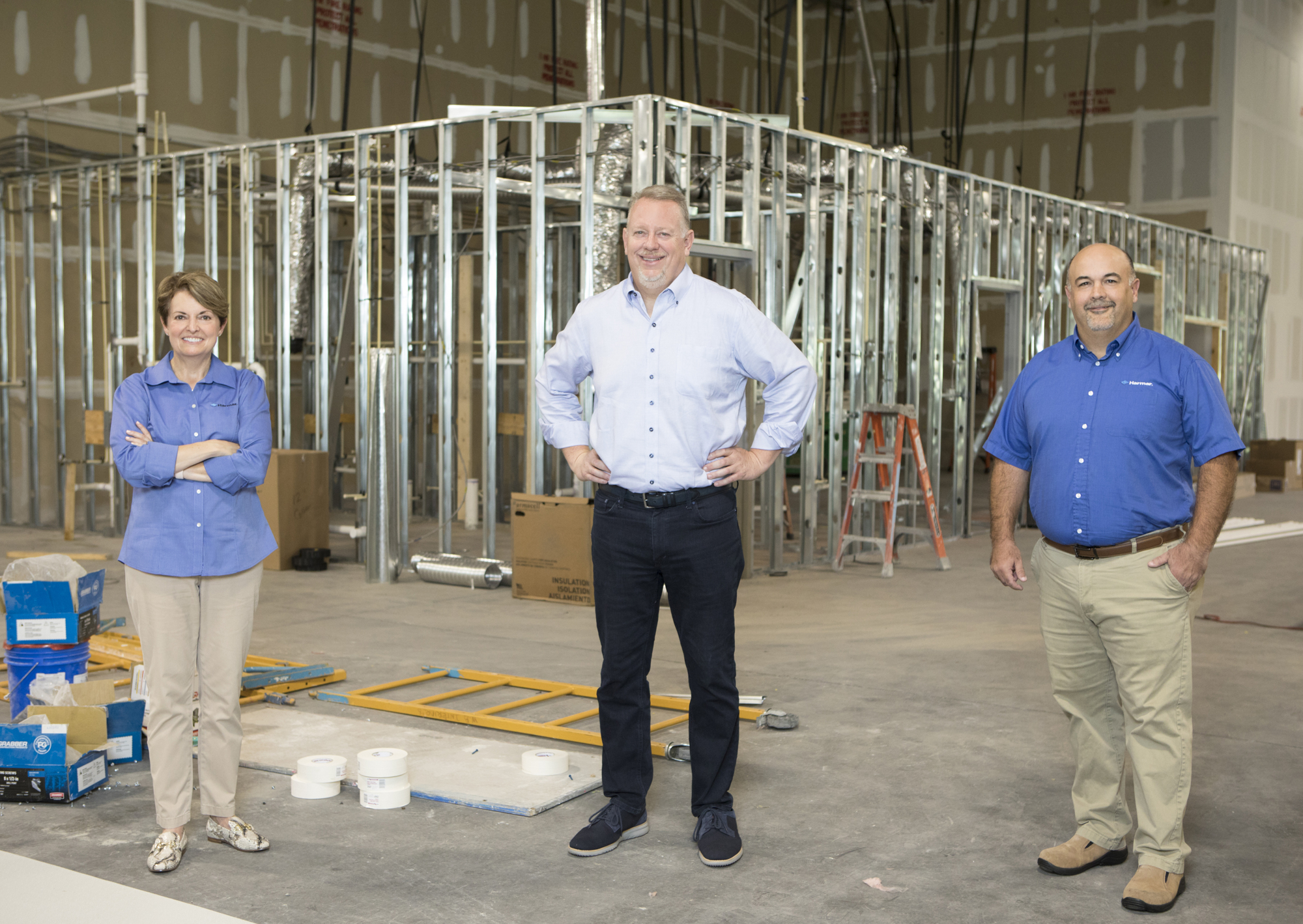 Mark Wemple. Harmar executives Joe Ayette, CEO Steve Dawson and Sarah Puls are helping guide a major move the company is executing.