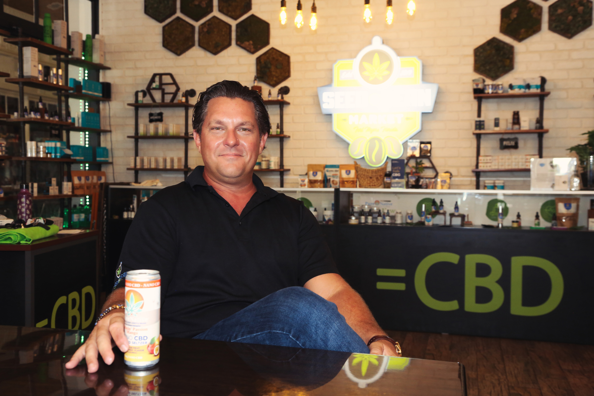 Stefania Pifferi. Cole Peacock is one of four business partners who launched  Seed & Bean, a  cannabis café, in Fort Myers.