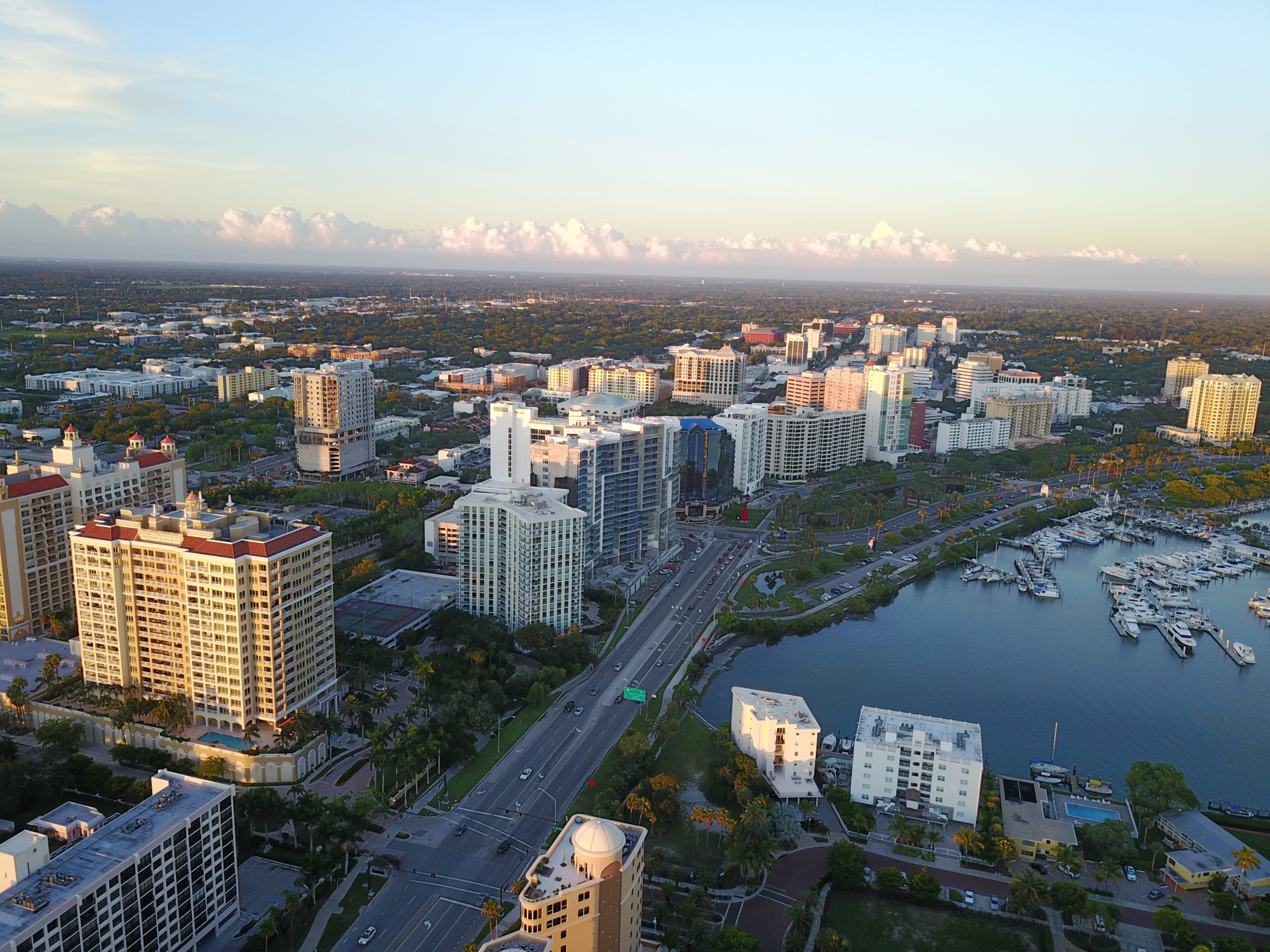 Matt Mercier. A photo of downtown Sarasota shot by Matt Mercier's drone.