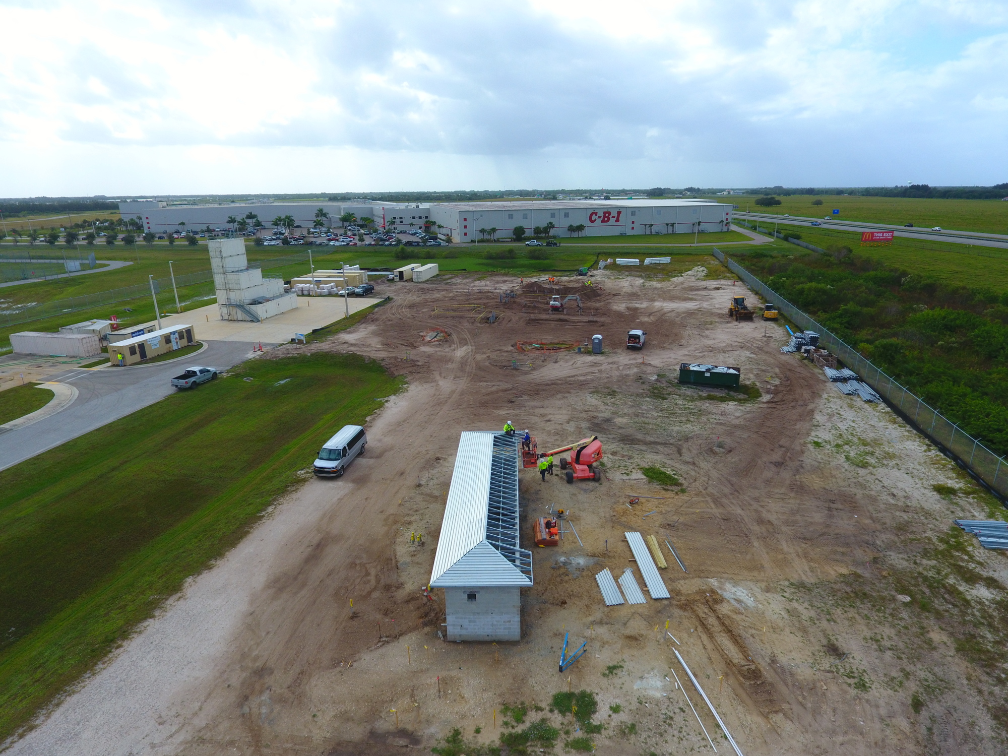 Courtesy. Construction for the Airport Rescue and Firefighter Simulator in Charlotte County began in January.