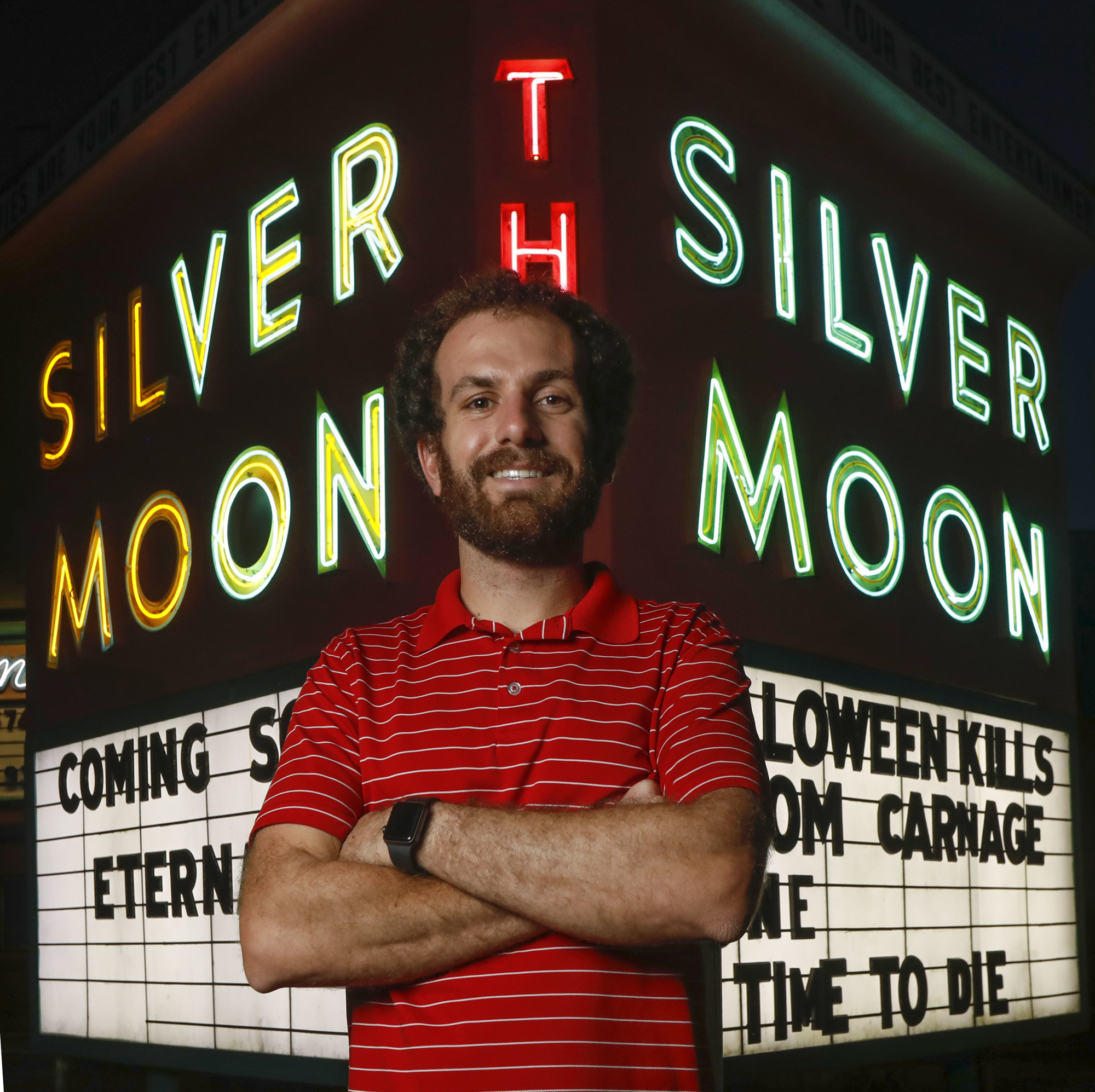 Calvin Knight. Chip Sawyer has overseen Lakeland’s Silver Moon Drive-In since 2017.
