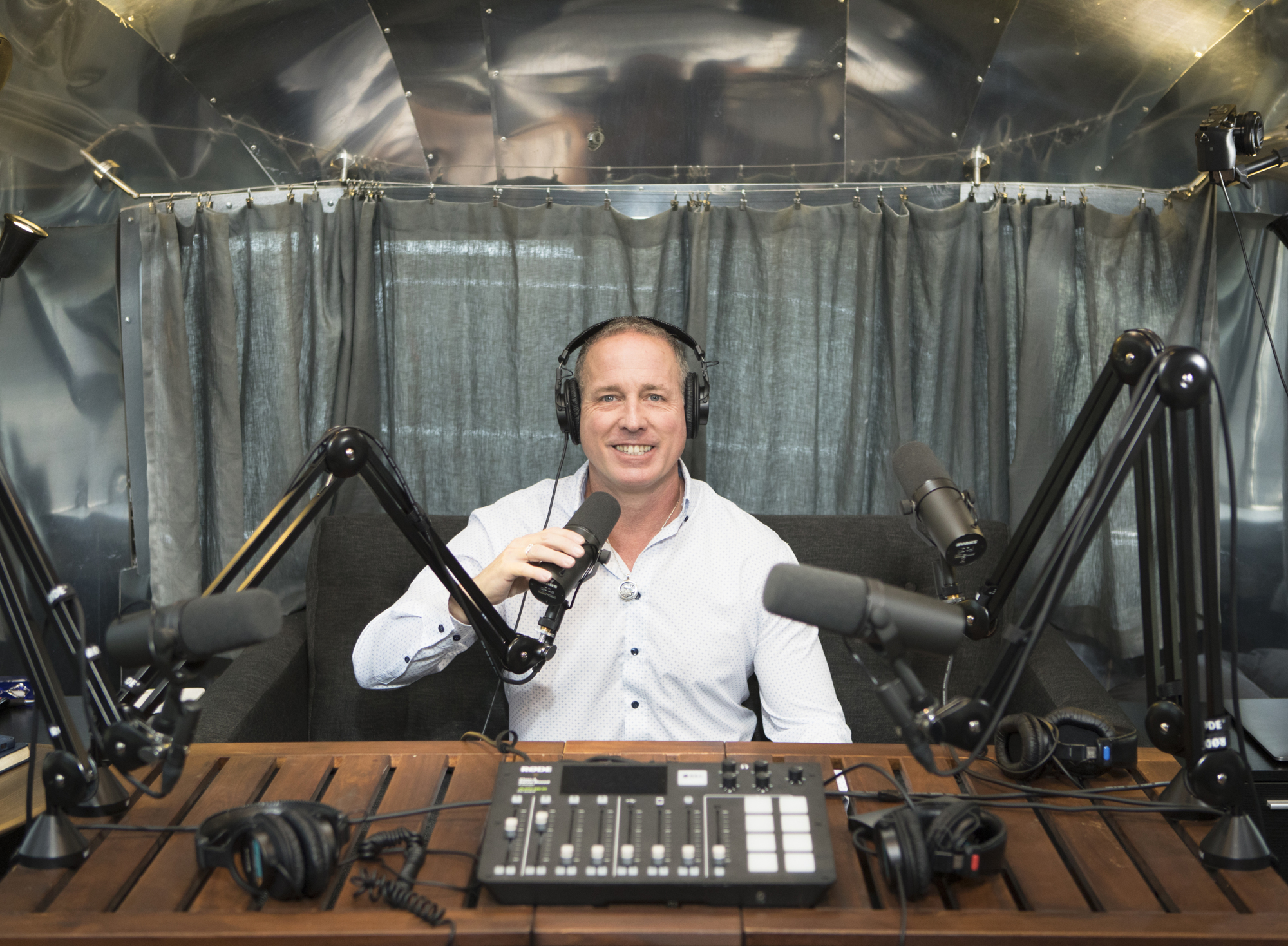 Mark Wemple. Matt Hoffman recently launched a virtual business, including a podcast recorded in a retrofitted Airstream, out of his new book, “Kickass Husband: Winning at Life, Marriage and Sex.”