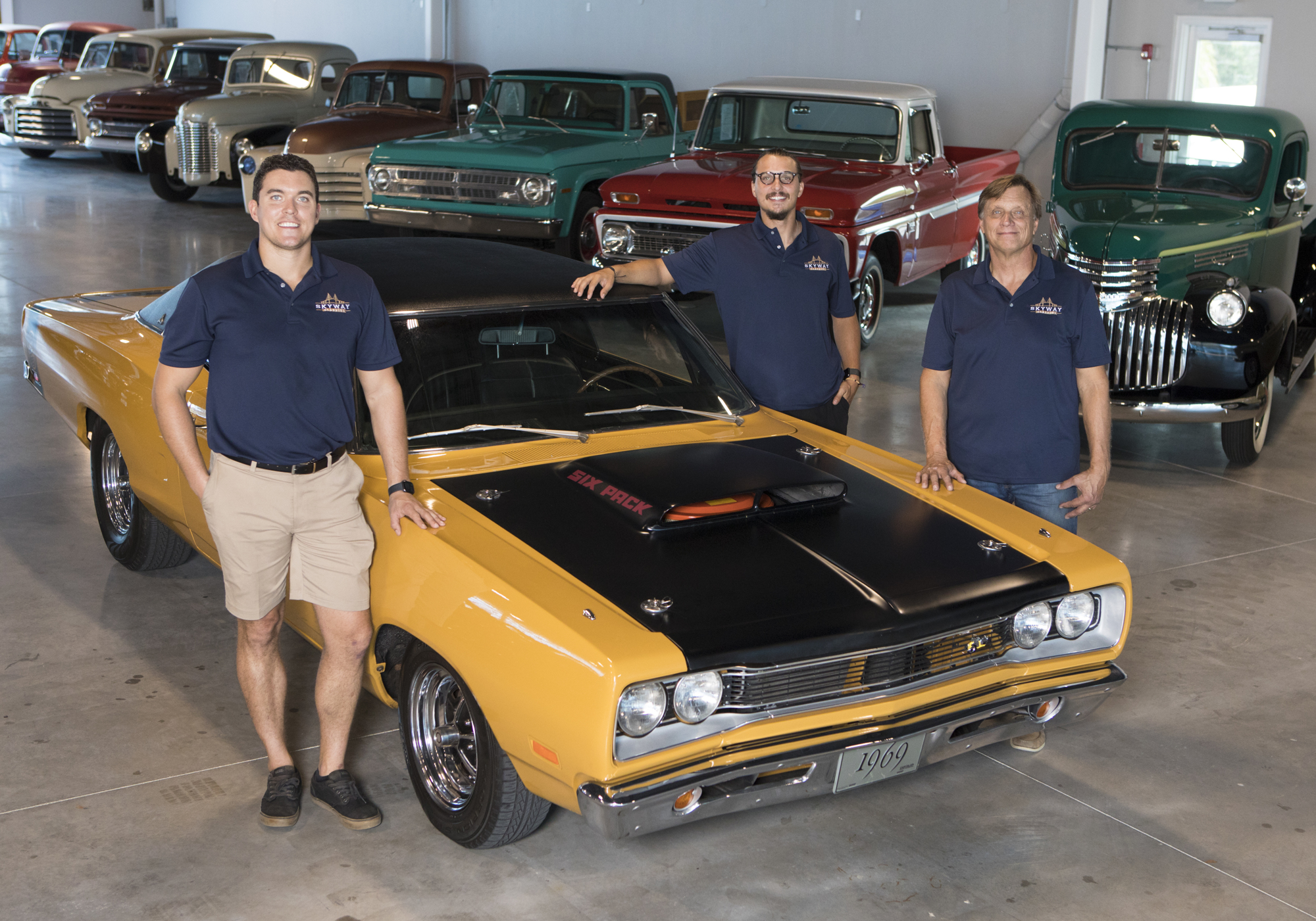 Wemple. Skyway Classics recently moved into a bigger space in Bradenton to fit its needs. From left are Mark Tanski, purchasing and operations co-owner, Ryan Tanski, inventory management, and Allen Tanski, sales co-owner.