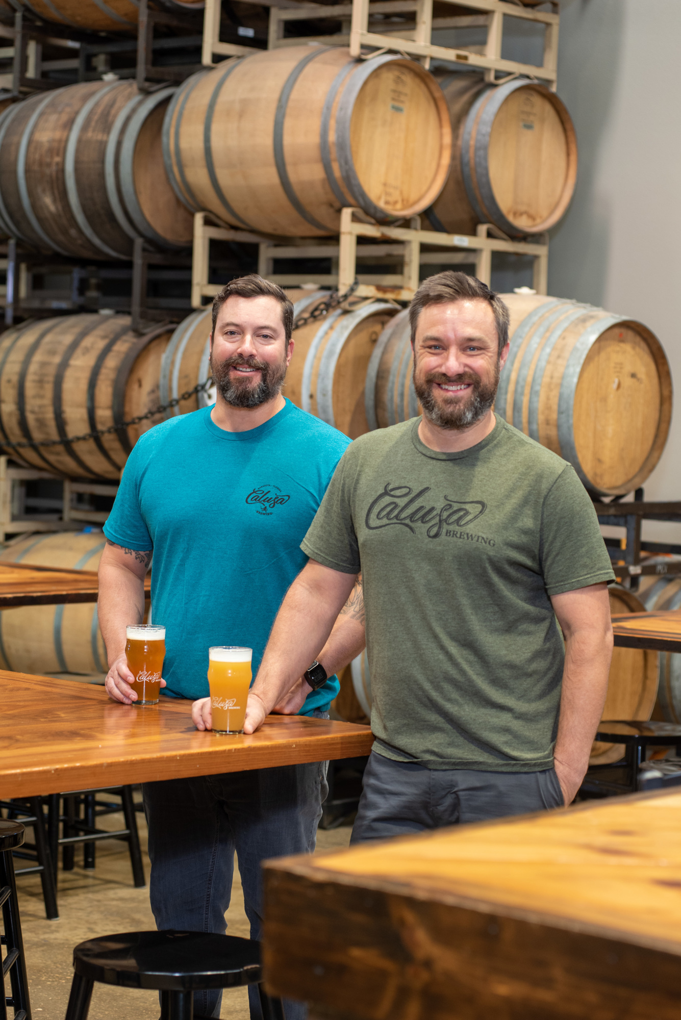 Lori Sax. Calusa Brewing co-owners Vic Falck and Geordie Rauch are overseeing what they believe will be a major growth spurt.