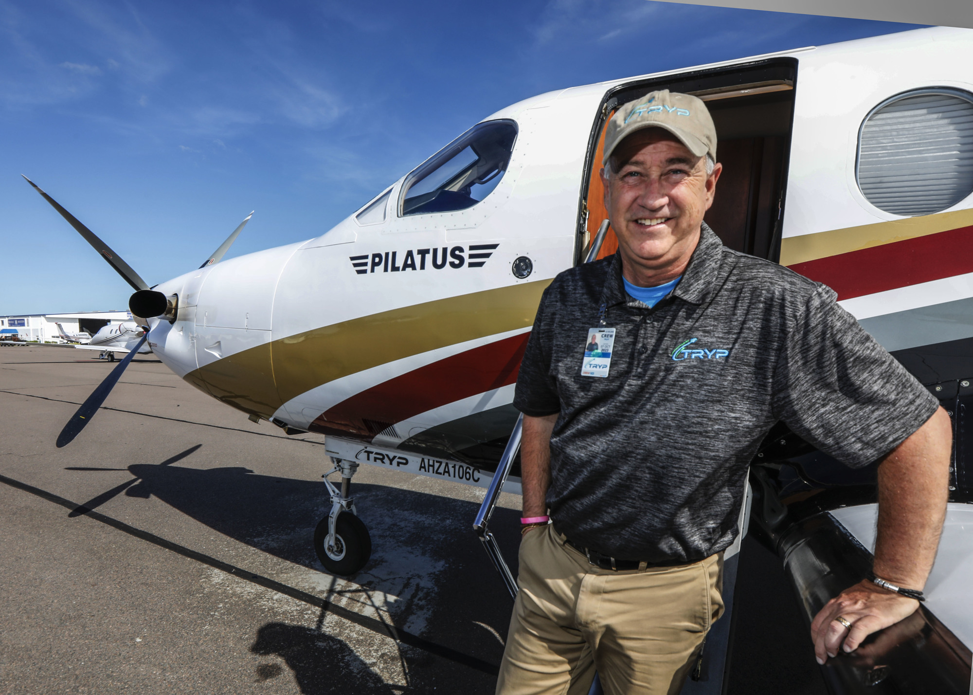 Calvin Knight. Elliot Mintzer operates his businesses, MySky Aviation Solutions and TRYP Air Charter, out of Lakeland Linder International Airport in Polk County.