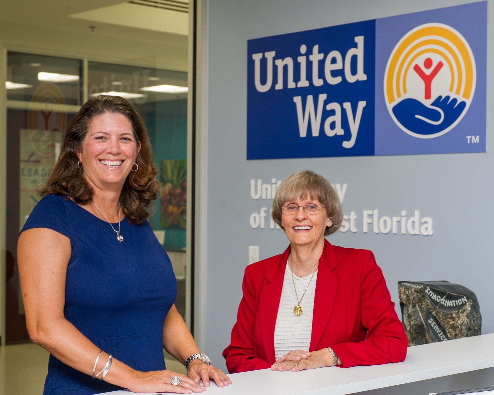 United Way of Northeast Florida President and CEO Michelle Braun and Barbara Drake, a trustee.