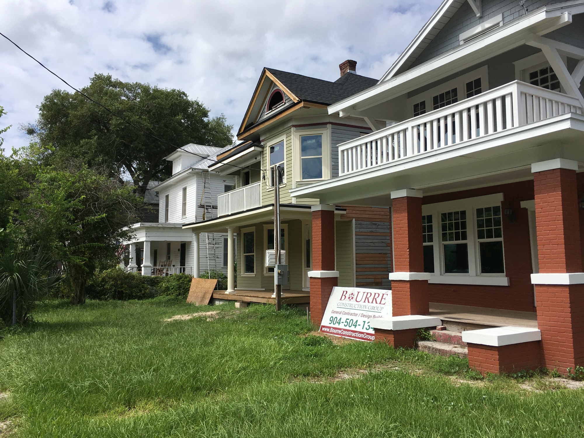Two Springfield home renovations nearing completion on Walnut Street, south of East Sixth Street.