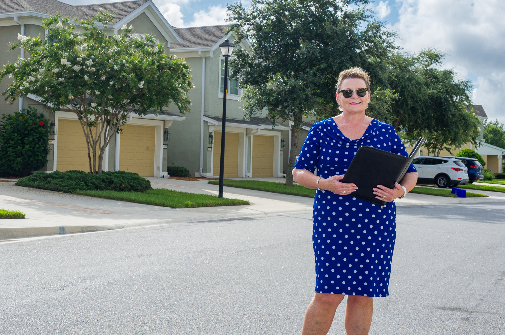 Joanie Heighes of Watson Realty in Twin Leaf, a small, gated community off Bartram Parkway where condos can sell the day they hit the market. (Photo by Fran Ruchalski)