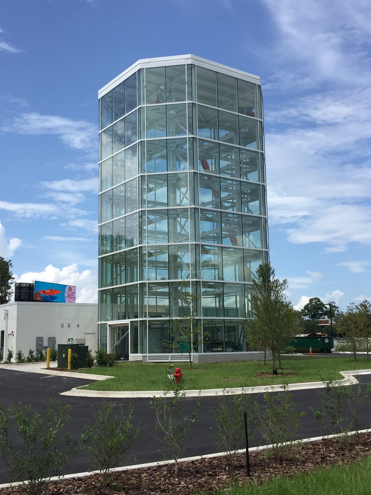 Carvana’s eight-story car-vending tower along Interstate 95 in South Jacksonville.