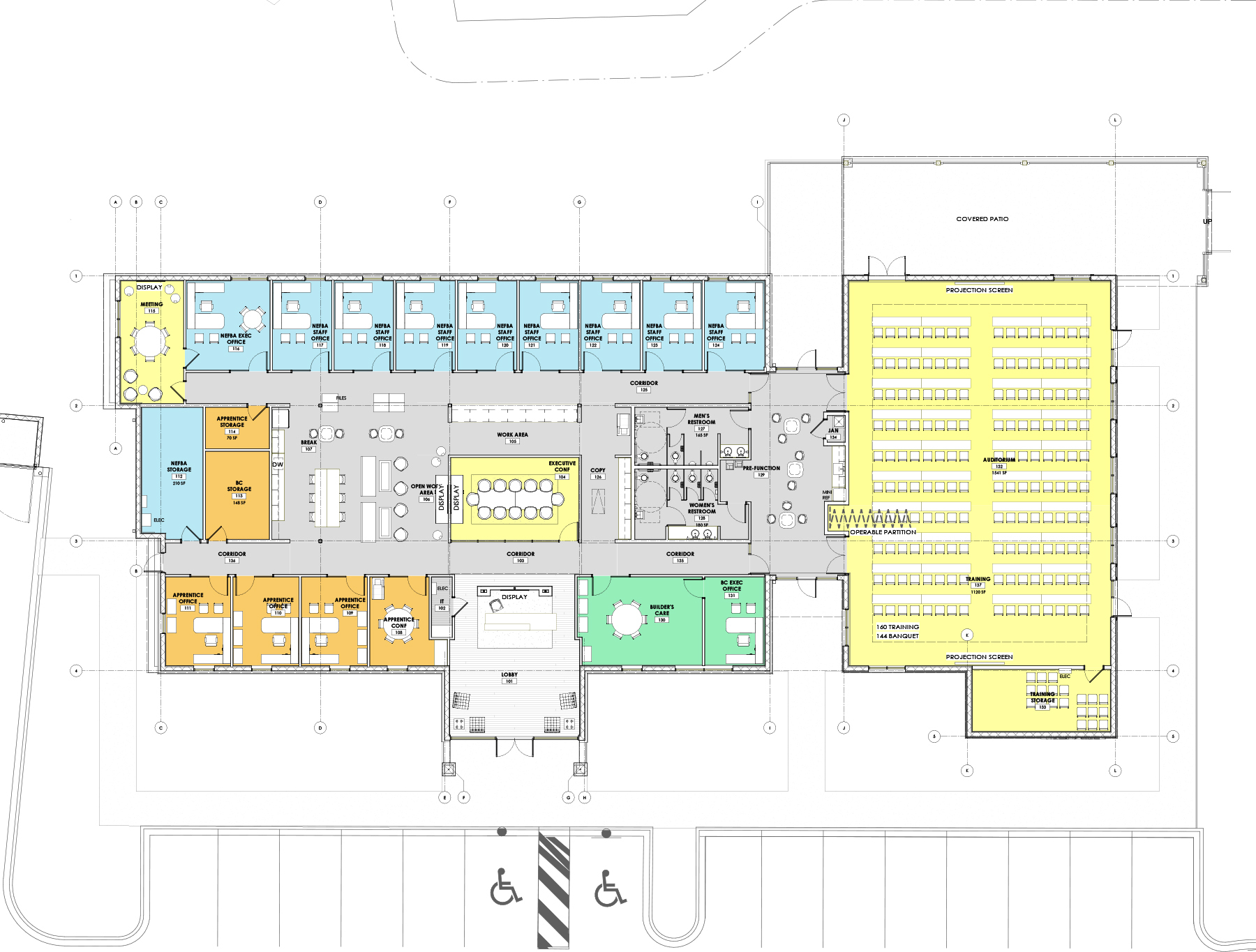 Plans for the new NEFBA headquarters.