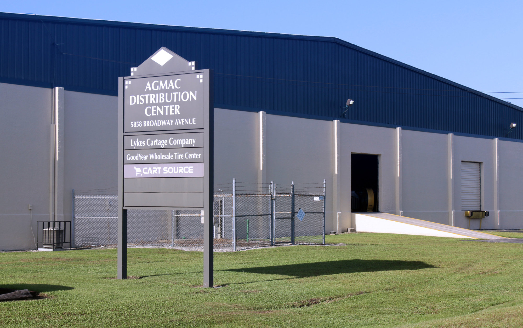 The Agmac Distribution Center at  5858 Broadway Ave.