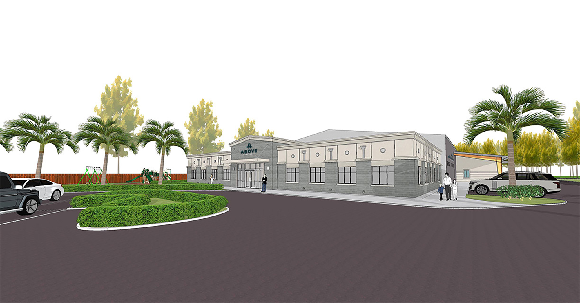 The Above Athletics Center is under development in southern Duval County, a quarter-mile from the St. Johns County line at 14797 Philips Highway.
