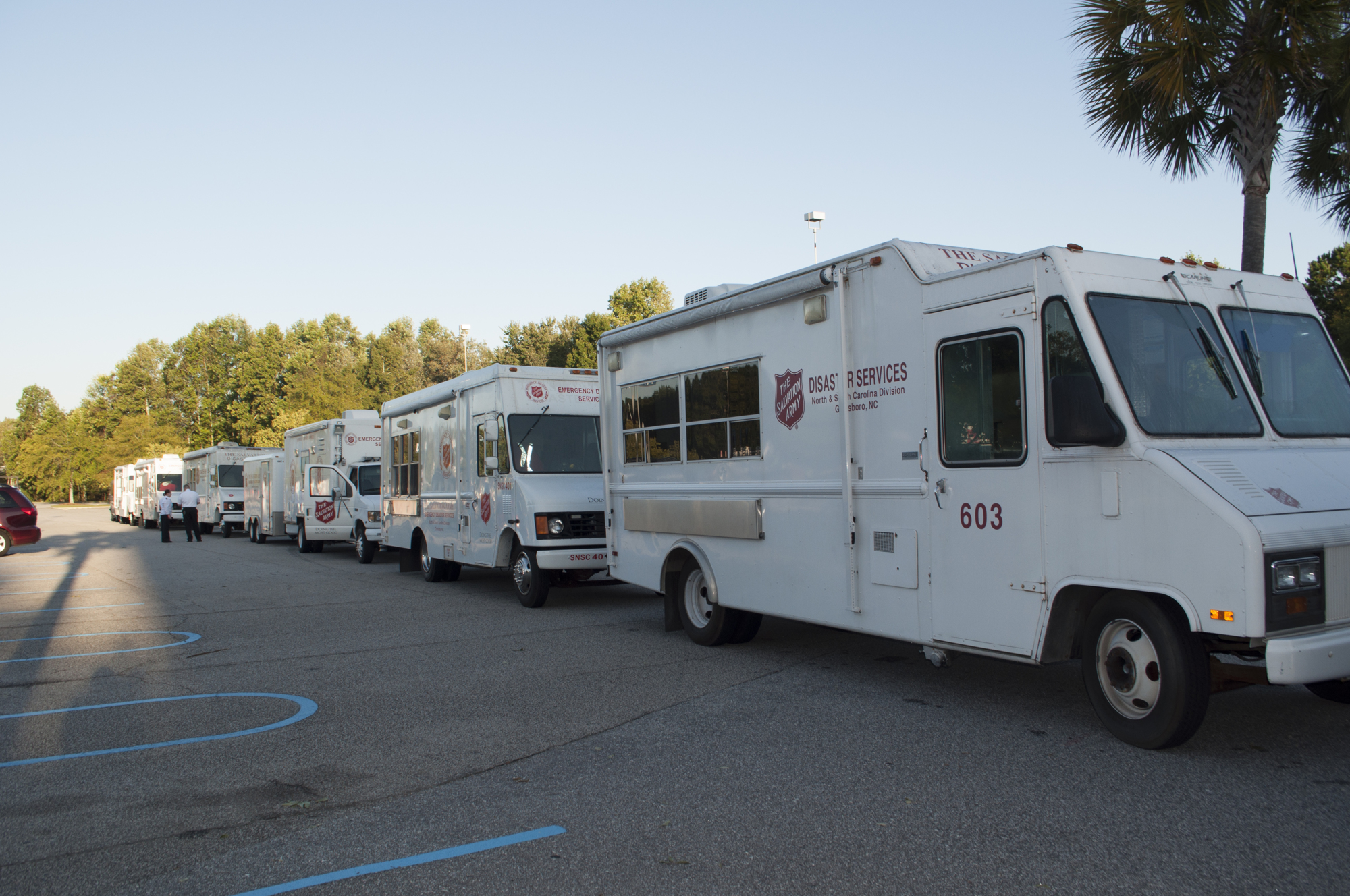 In addition to The Salvation Army of Northeast Florida’s two mobile kitchens, 10 disaster canteens from North and South Carolina joined the effort to provide relief from Hurricane Irma.