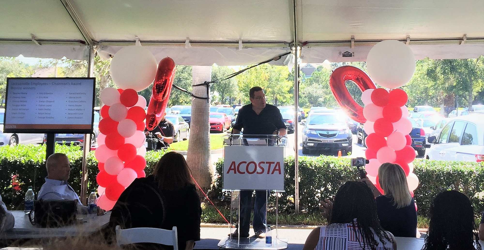 Acosta President and CEO Steve Matthesen celebrates the Jacksonville-based company’s 90 years in business.