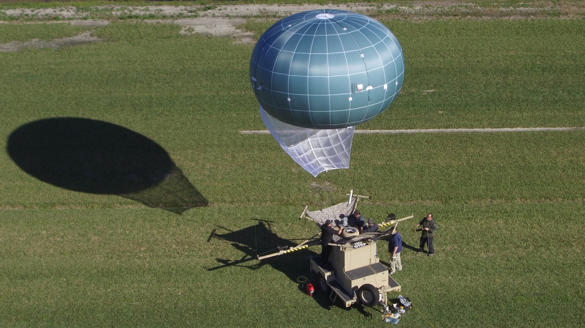 Drone Aviation’s Winch Aerostat Small Platform, or WASP, could be used to monitor the international borders.