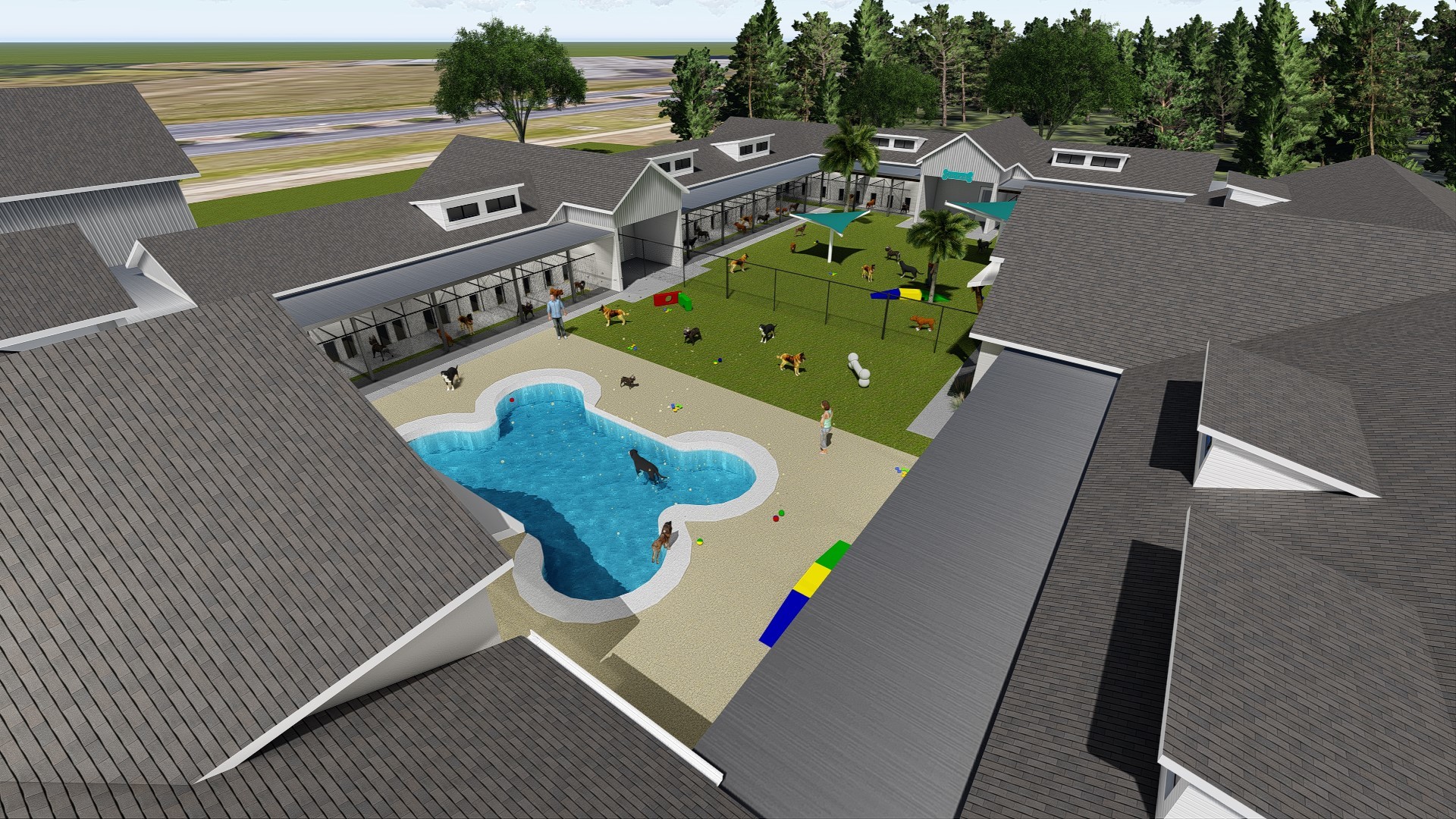 Jacksonville-based Pet Paradise designed a new boarding, grooming and day-camp center. The first is slated for the Bartram area.