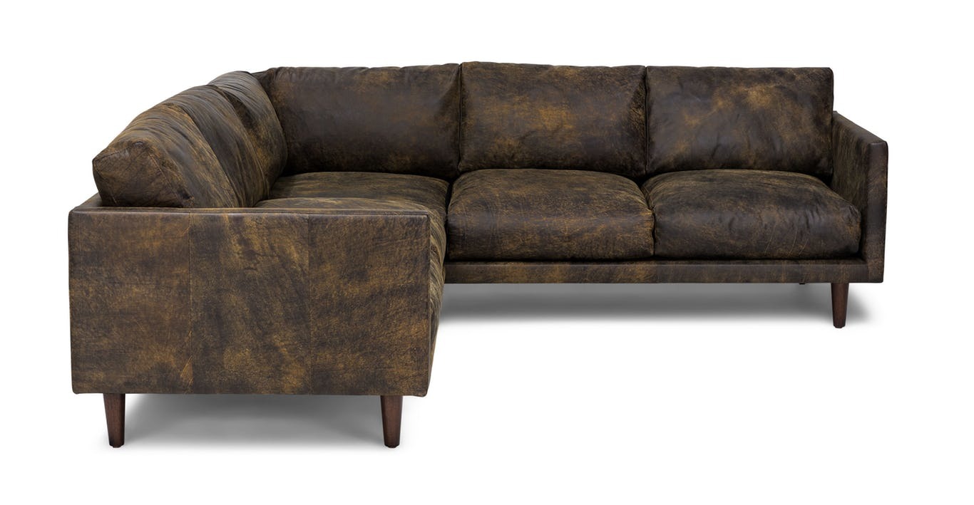 The $3,799 Nirvana Dakota leather corner sofa, the most expensive sofa at article.com. Prices for other sofas start at $699.