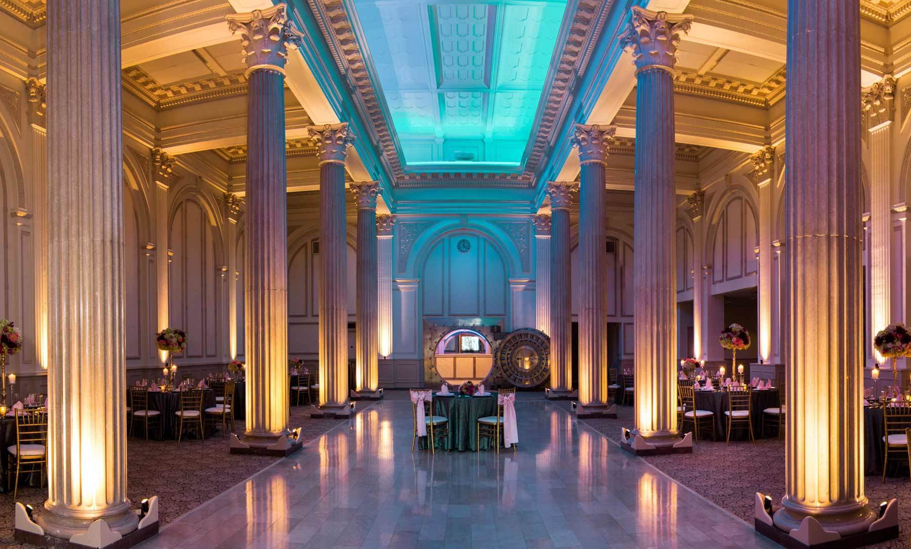 The interior of The Treasury on the Plaza.