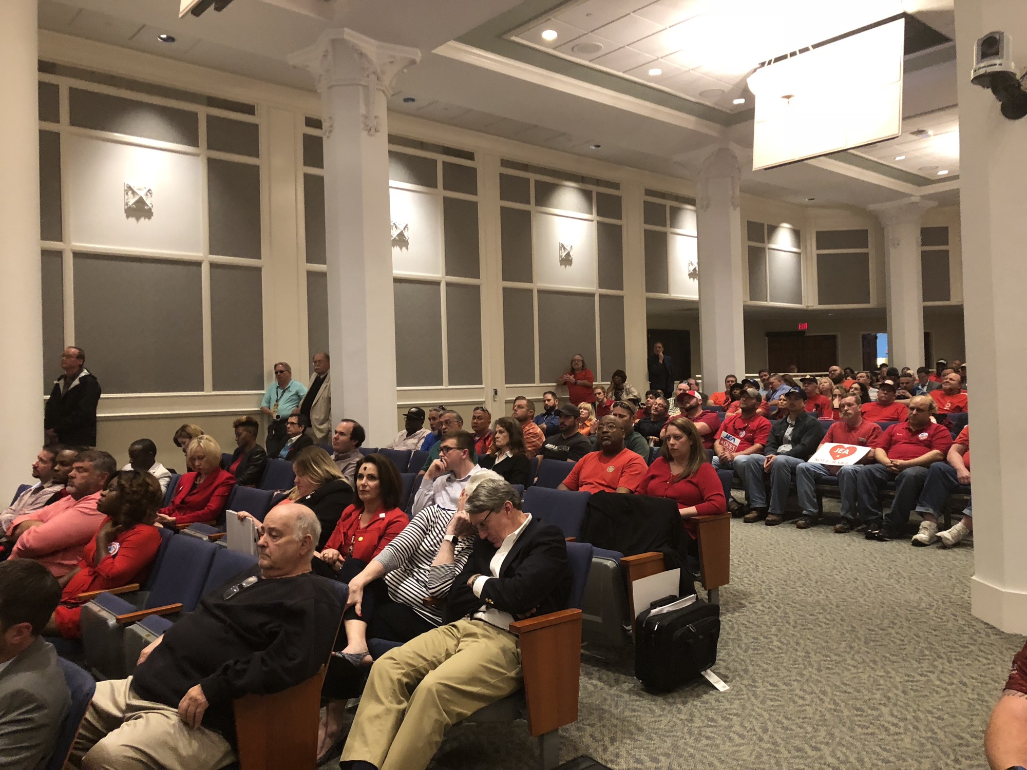 The City Council chamber was almost full on Wednesday as a consultant from Public Financial Management Inc. delivered a report on JEA’s value.