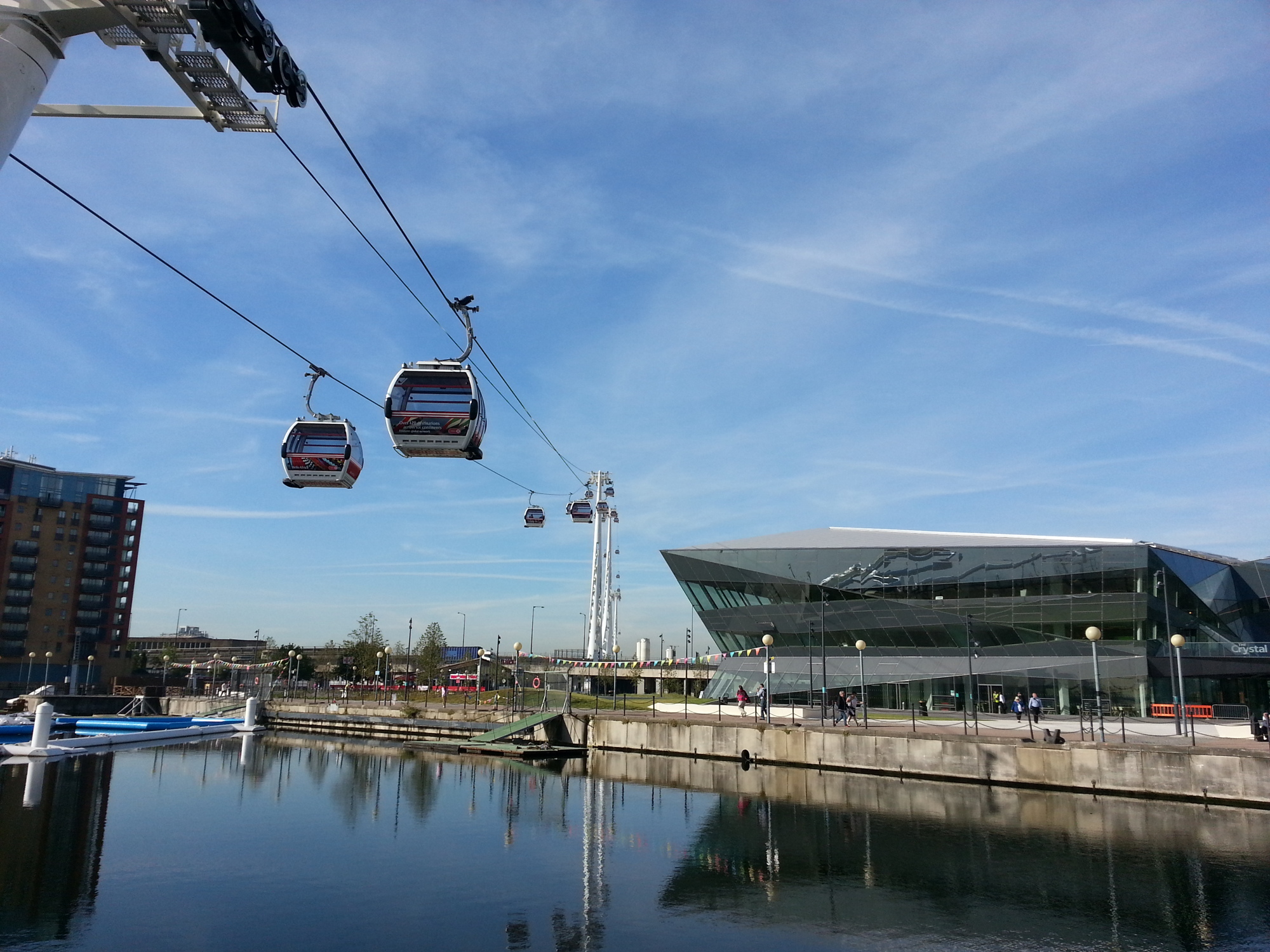 The Emirates Air Line crosses the River Thames in London.  Developer Mike Balanky envisions a similar service over the St. Johns River called the Jag-Wire.