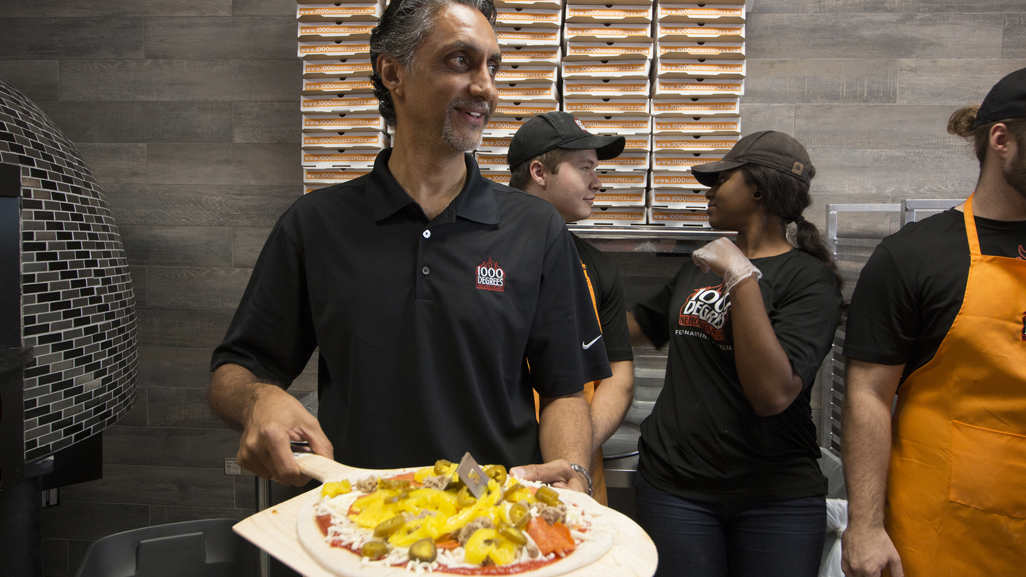 Prakash Patel at his 1000 Degrees Pizza restaurant in Fernandina Beach. He and his brother, Anil Patel, intend to open a Baymeadows location and expect their Gainesville restaurant to launch in a few weeks.