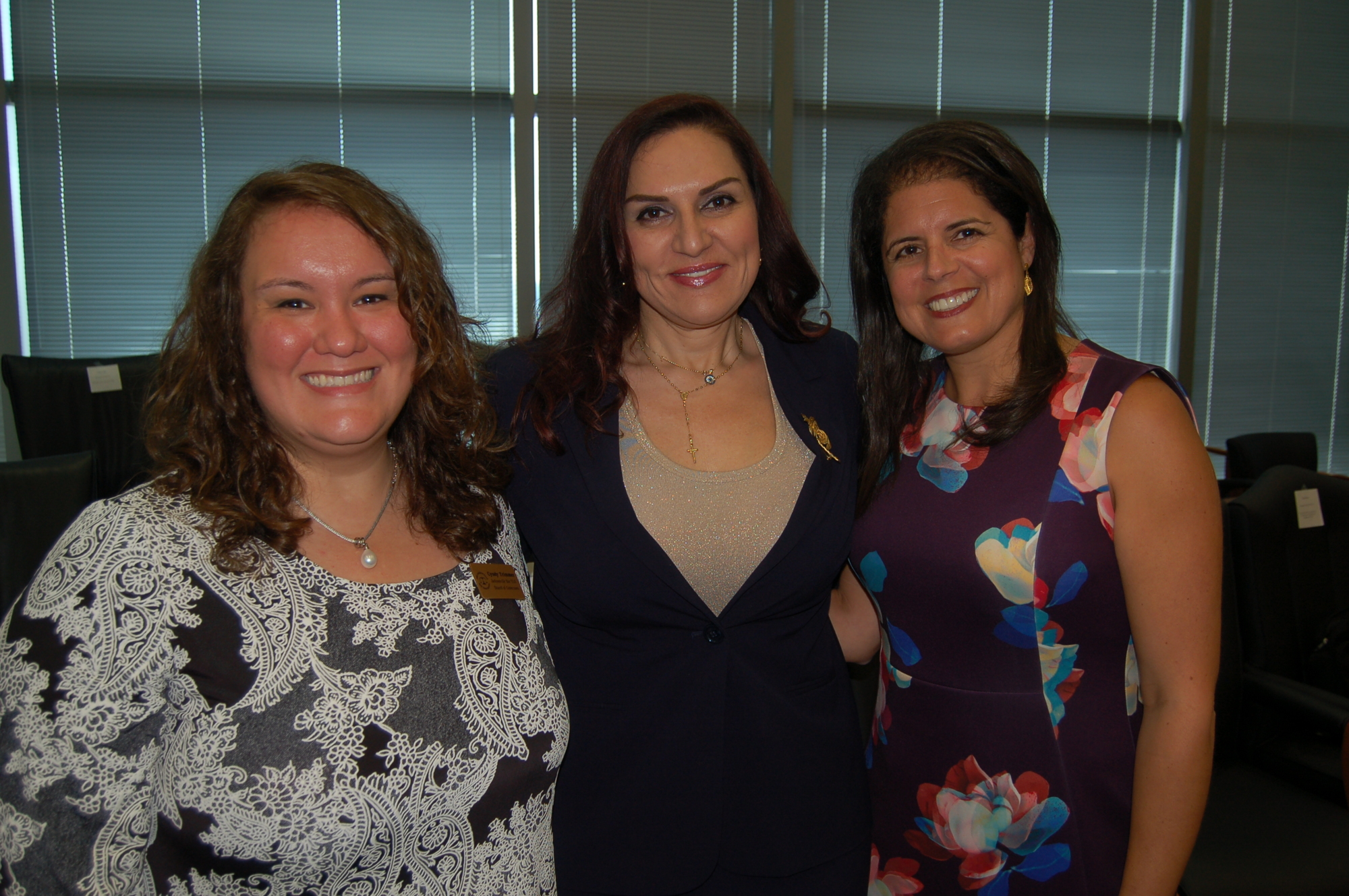 From left, Jacksonville Bar Association Law Week Committee Chair Cyndy Trimmer, attorney Joanne Fakhre and Duval County Judge Michelle Kalil.