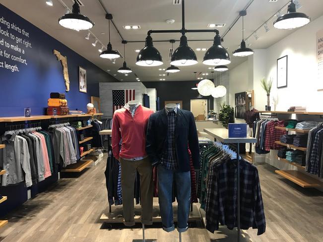 Inside the Untuckit store in Tampa. The chain is building-out at St. Johns Town Center next to Ann Taylor.
