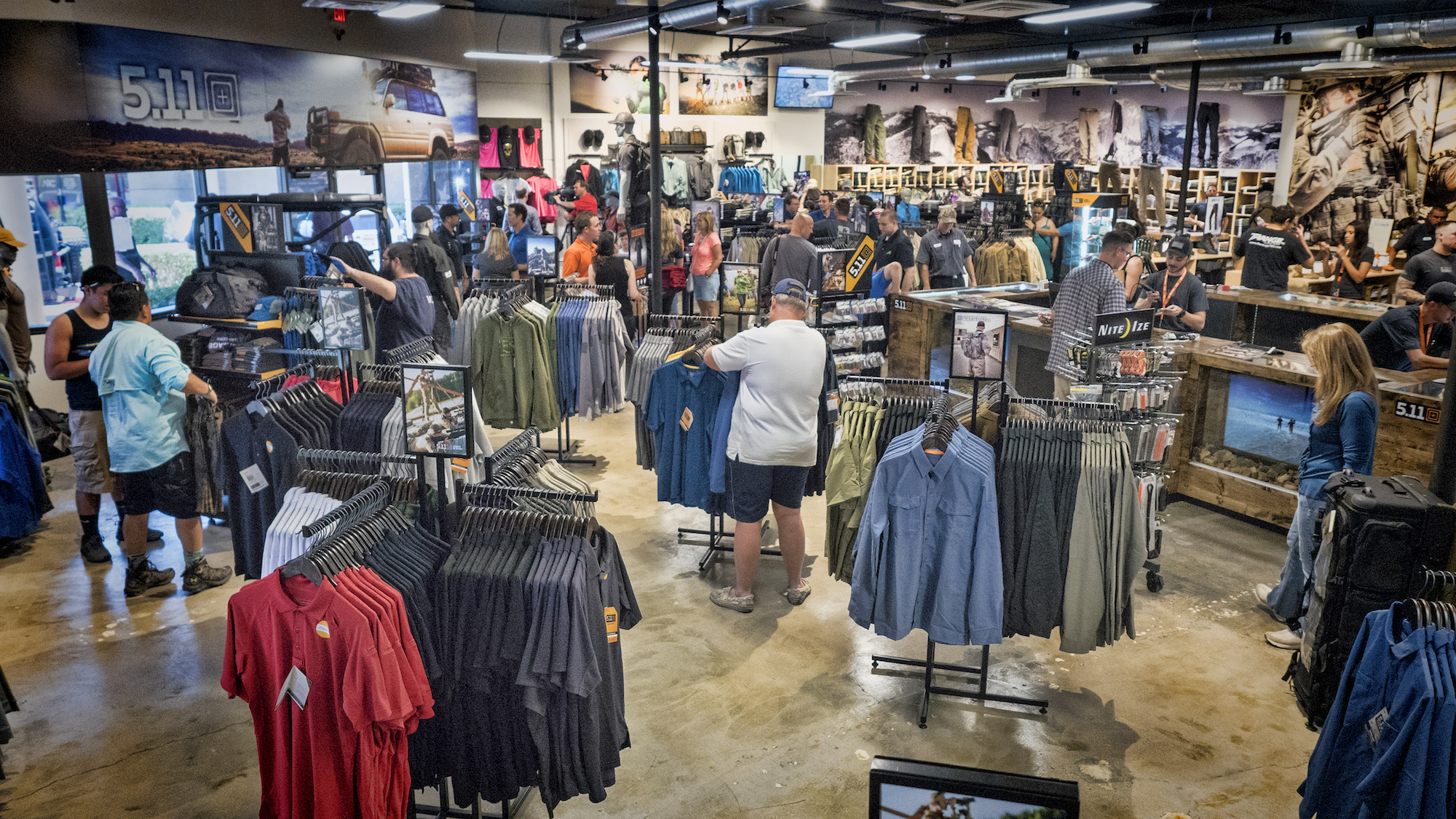 Inside the 5.11 Tactical store in Las Vegas.