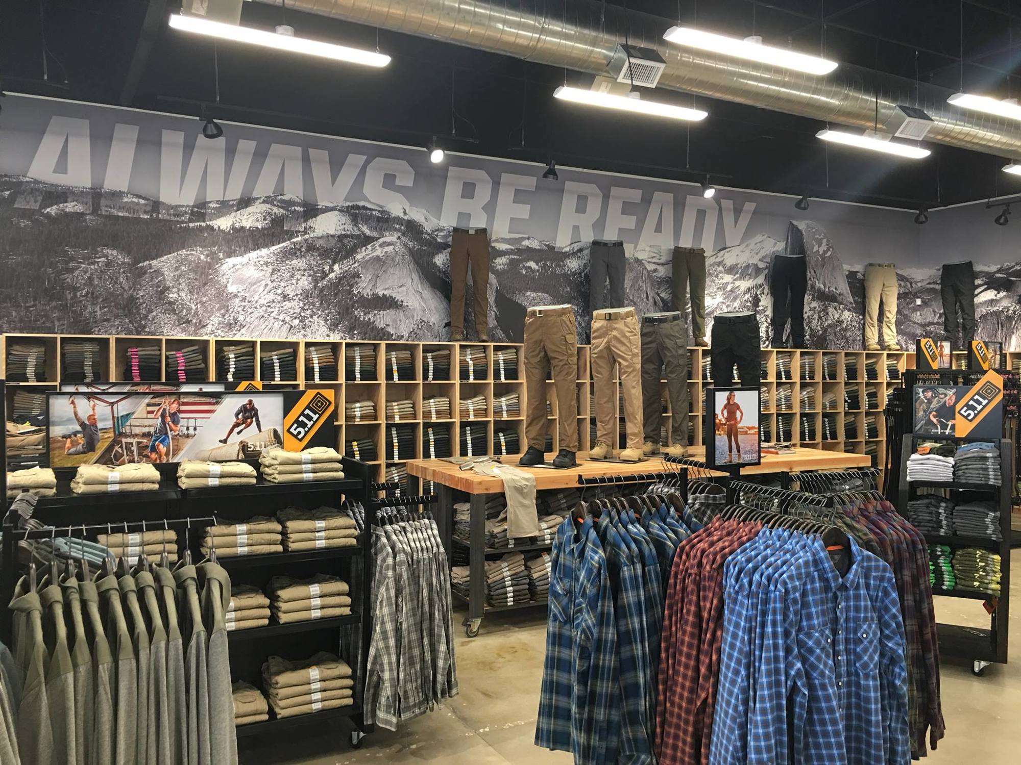 5.11 Tactical says on its website it operates 34 stores among 18 states, six stores in Asia and one in Australia.