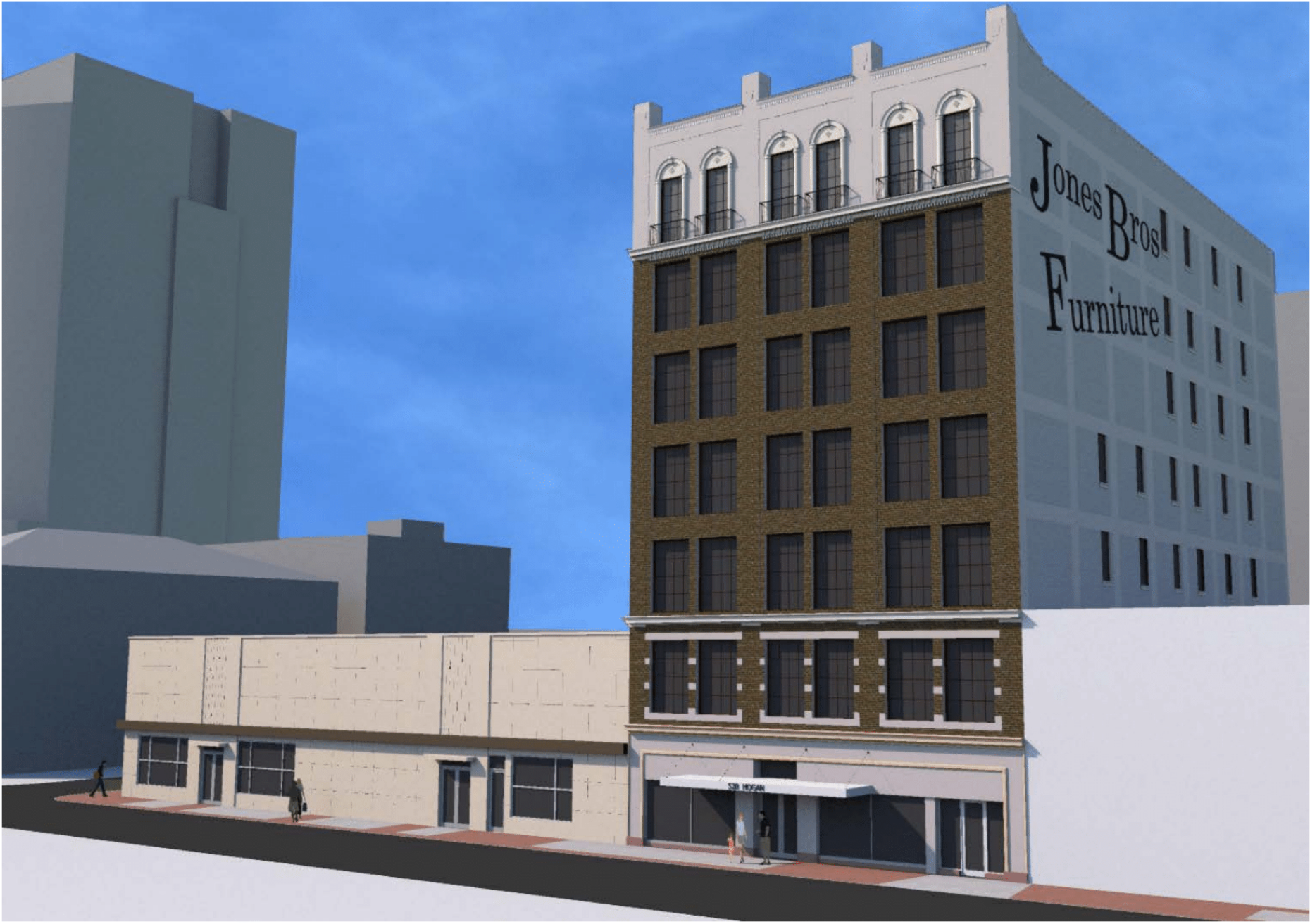 The vacant Jones Brothers Furniture Co. Building could be transformed into apartments, retail and restaurant space.