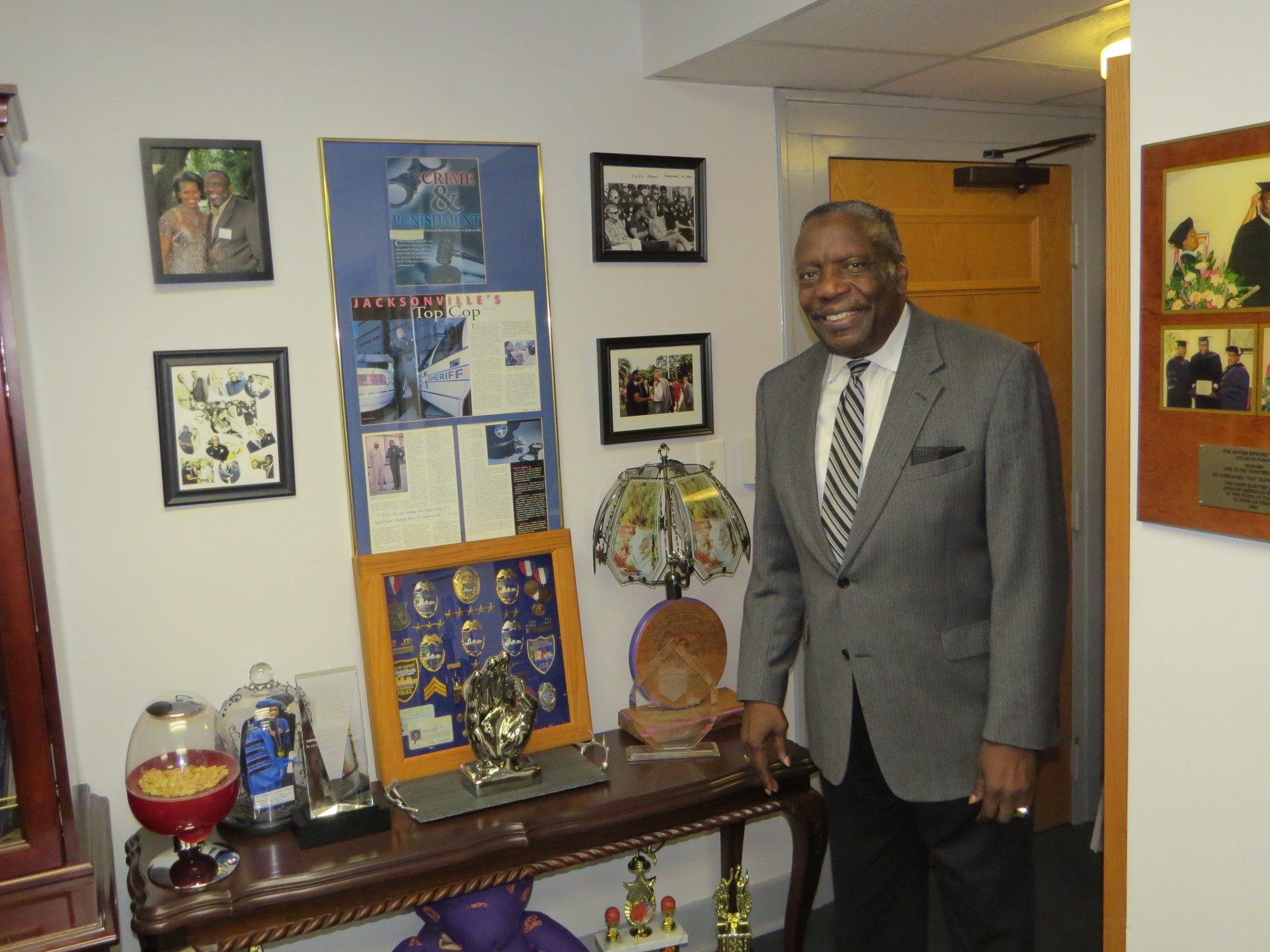 Before Nat Glover became president of Edward Waters College, he had a career in law enforcement, capped by eight years as Duval County sheriff.