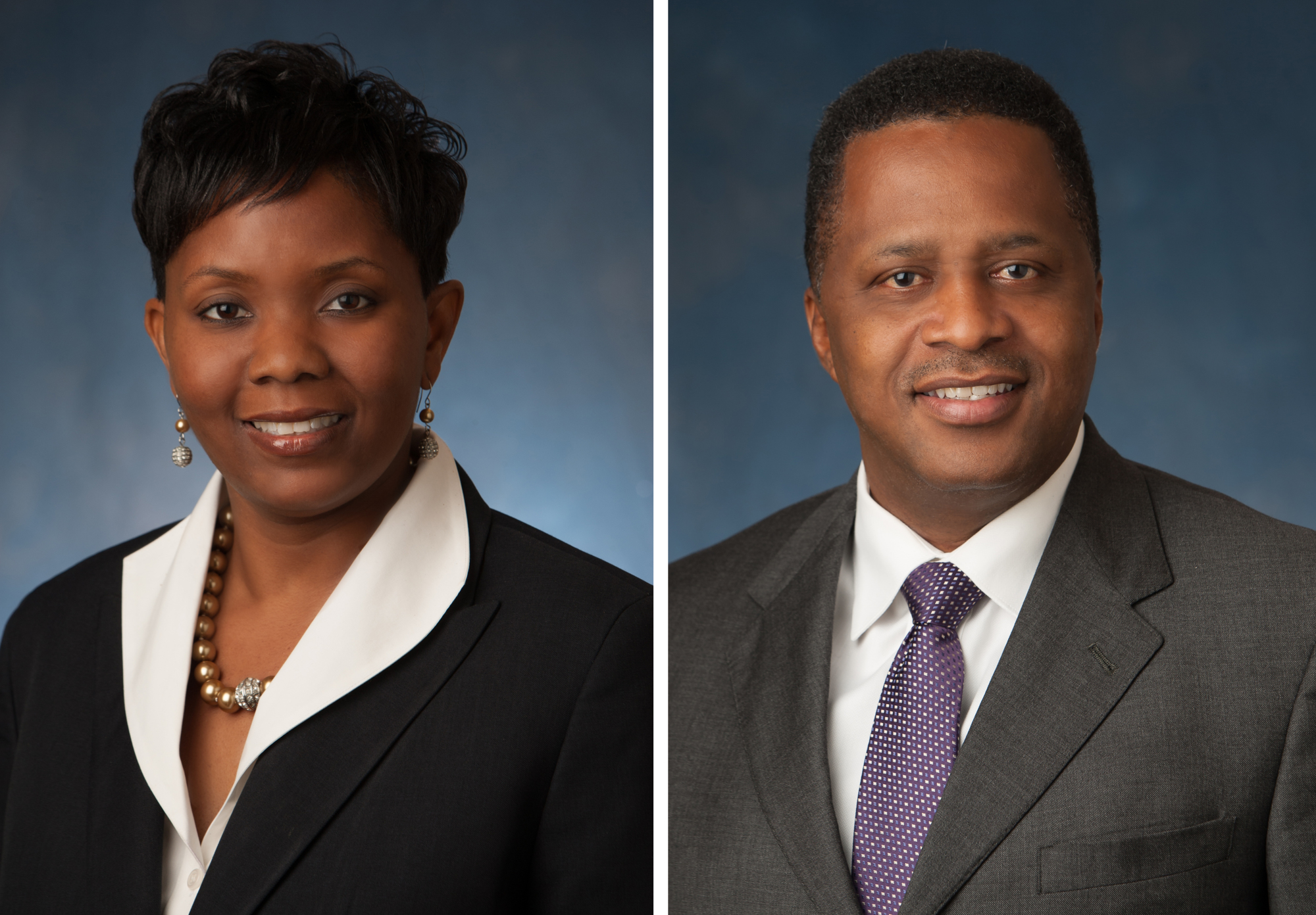 City Council members Katrina Brown and Reginald Brown.