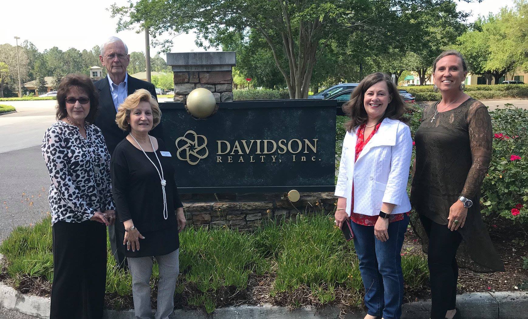 Davidson Realty agents earned five-star status. From left, Margherite Myers, Ron Savarese, Mirtha Barzaga, Lynn Whitley, Michelle Gonzalez. Not pictured: Suzy Evans.